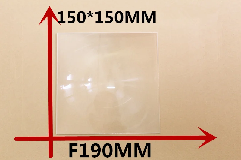 5 шт./лот бесплатная доставка Квадратные линзы Френеля 150*150 мм фокусное