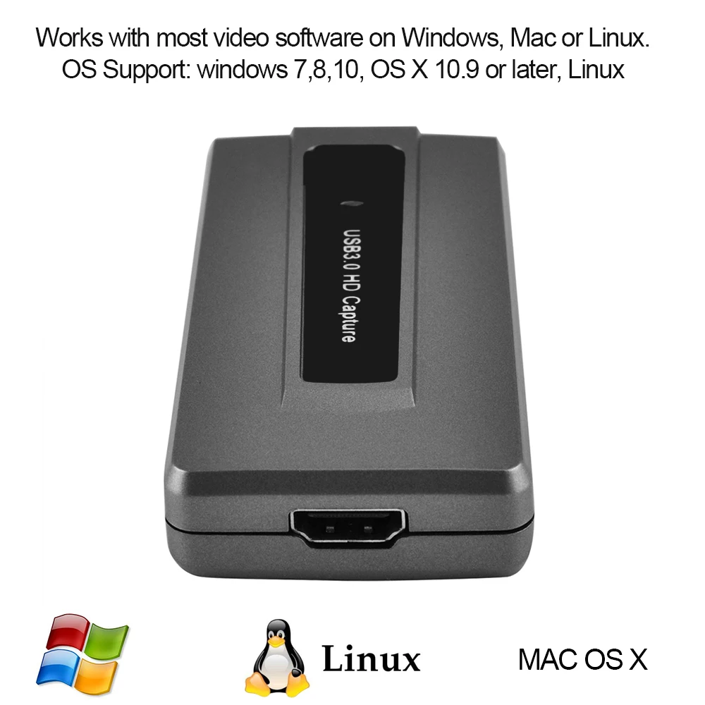 Ezap287 USB 3 0 HD захват игр для любителей прямая трансляция запись 1080p 60fps Plug and Play XBOX One