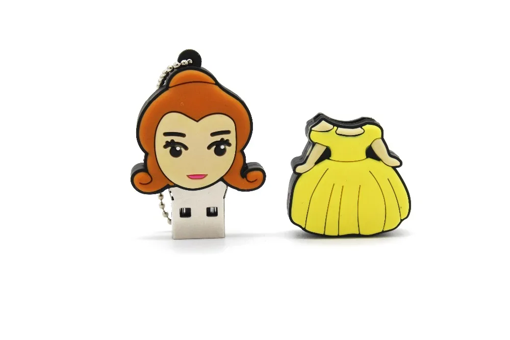 Модель с милой принцессой из мультфильма KING SARAS, usb флеш-накопитель 2,0, 4 ГБ, 8 ГБ, 16 ГБ, 32 ГБ, 64 ГБ, милый подарок