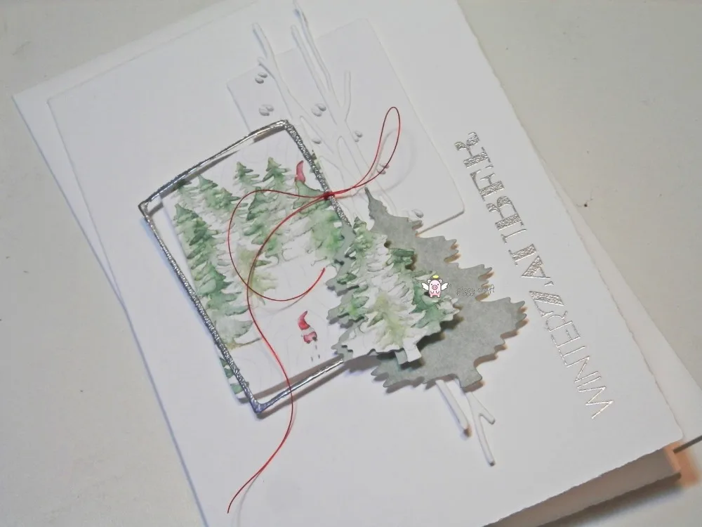 Металлические Вырубные штампы форма для вырезания 2 шт. украшение рождественской