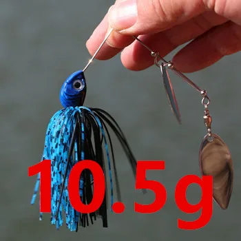 10.5g SUNMILE рыболовные Спиннербейт приманки 14 г двойные ивы лезвие Спиннер приманки для бас Щука Тигр муские металлические джиг приманки - Цвет: 10.5g