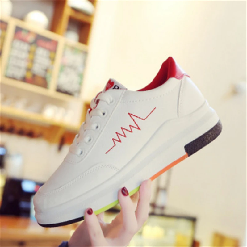 Hot Sale 2018 Lace-up Sports Shoes Women Running Athletic Trainers Outdoor Walking High quality Breathable Zapatos Demujer | Спорт и