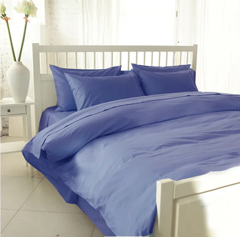 Египетский хлопок 1200 TC queen Super King size Белый Серый Цвет плоский лист пододеяльник 4 шт. набор на заказ