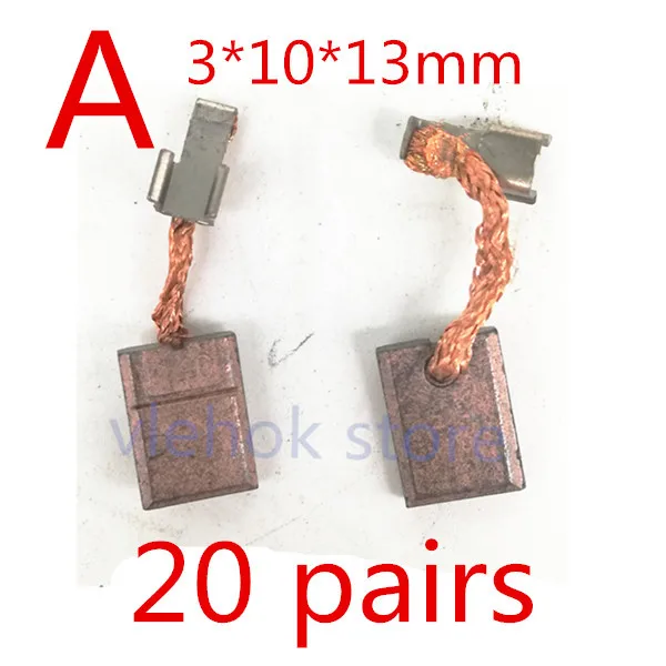 Угольные щетки для замены HILTI 14,4 в 18 в SFC14A SFC 14A SFC14-A SFC22-A SFC22A SFC 22A SFC18A SFC 18A SFC18-A электрические инструменты - Цвет: A     20 pairs
