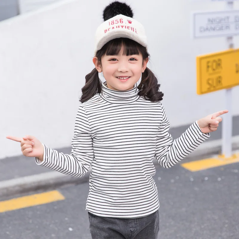 Оптовая продажа зимний детский утепленный свитер с высоким воротником