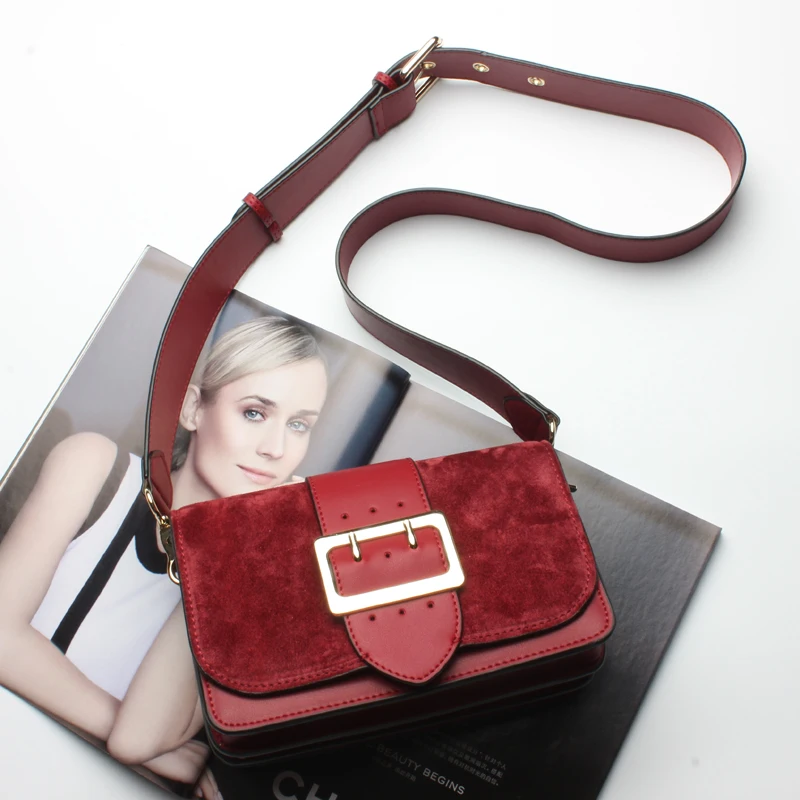 Женская сумка из натуральной кожи с широким ремнем|mini messenger bag|designer shoulder bagfashion bags |
