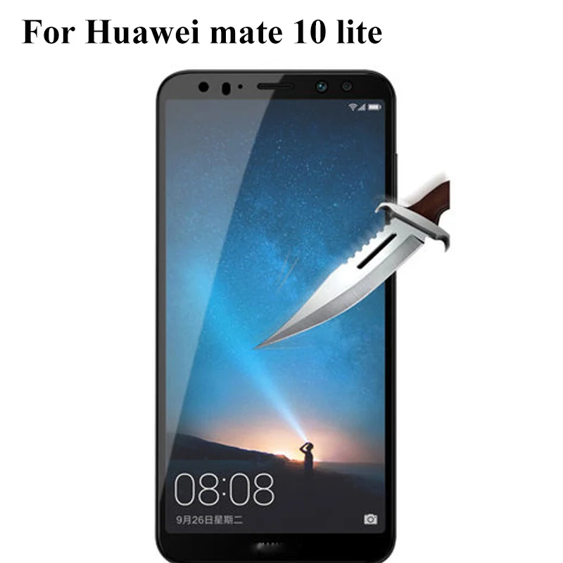 2 шт. ультратонкая защита для экрана закаленное стекло Huawei mate 10 lite полноэкранная |