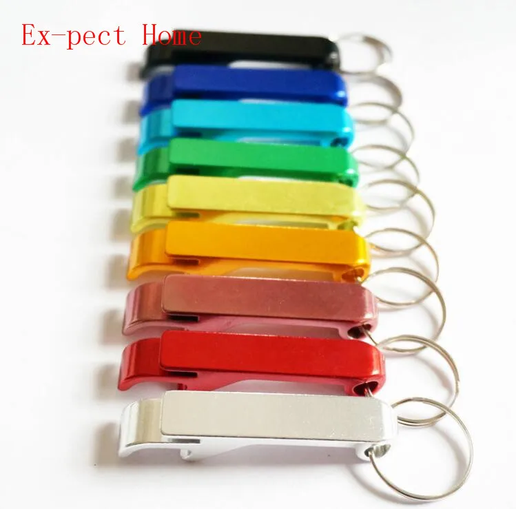 500 pcs/lot promotion customed printed logo gift Metal aluminum alloy bottle opener metal keychain laser LOGO | Дом и сад