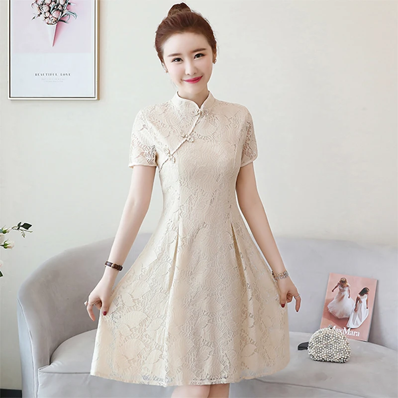 Женское винтажное элегантное платье Cheongsam китайское свадебное с вышивкой