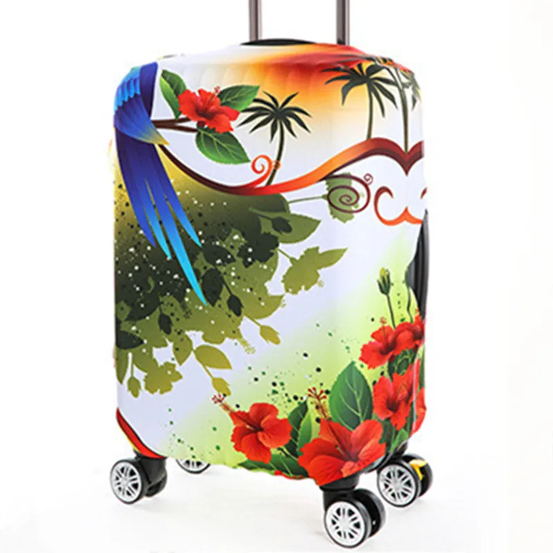 2017 Design Animals pattern suitcase cover apply to 18-32 inch protective High elasticity flower travel trolley luggage protecti | Багаж и
