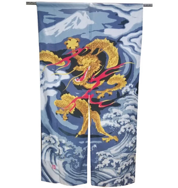 

(Индивидуальные принимаются) Корея/Япония/Китай суши Ресторан Кухня Висит дверной проем Сплит ткань занавеска-дракон (85x150 см)