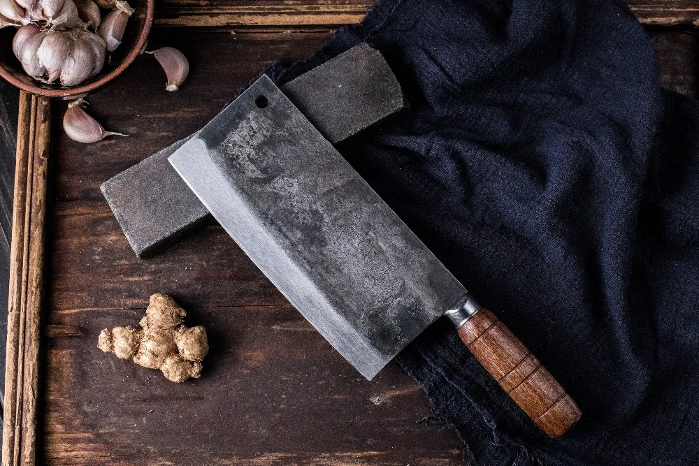 Традиционный ручной работы китайский стиль кухонный нож для резки мясной овощной нож кухонные ножи шеф-повара специальный нож бытовой Отбойник слайсер