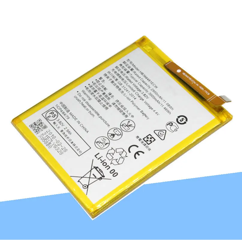 ISkyamS 3x2900 мАч литий-ионная расширенная батарея HB366481ECW для Huawei P9 Lite G9 Honor 8 5C VNS-DL00 VNS-L23