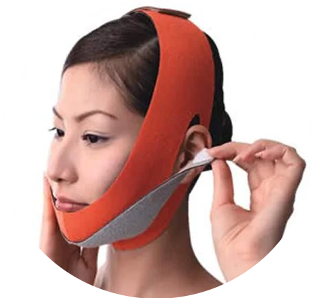 Orange one size B Тонкая маска для лица для похудения, бандаж для ухода за кожей, форма ремня и подтяжки, уменьшенная двойная маска для лица и подбородка, тонкая маска для лица - Цвет: Orange one size B