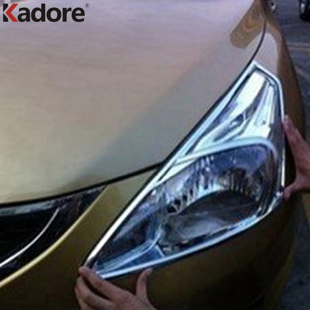 Для Nissan Tiida 2011 2012 2013 2014 ABS хромированный передний светильник лампа абажур