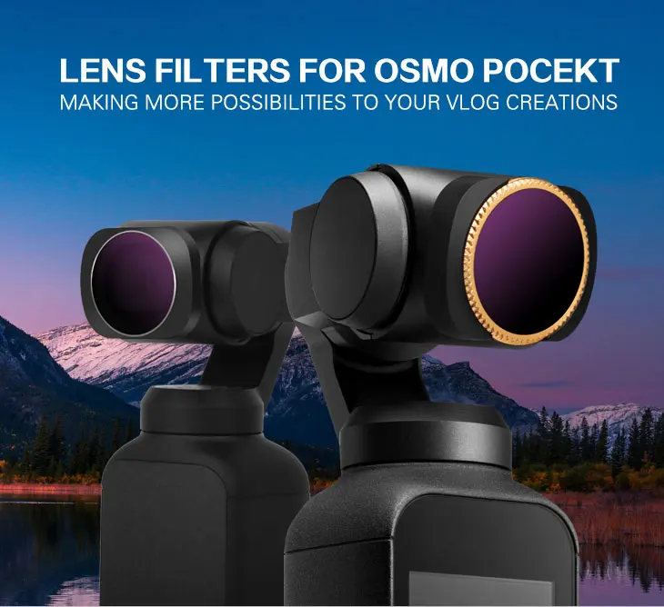 Для dji osmo карманный фильтр ND CPL фильтры комплект объектив osmo карманные аксессуары polar ND4 8 16 32 UV osmo карманные фильтры