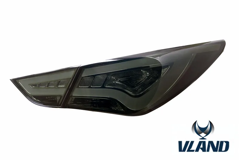 Автомобильный задний светильник VLAND для Sonata, светодиодный задний светильник 2012, 2013,, для Sonata, задний фонарь с DRL+ Реверс+ тормоз