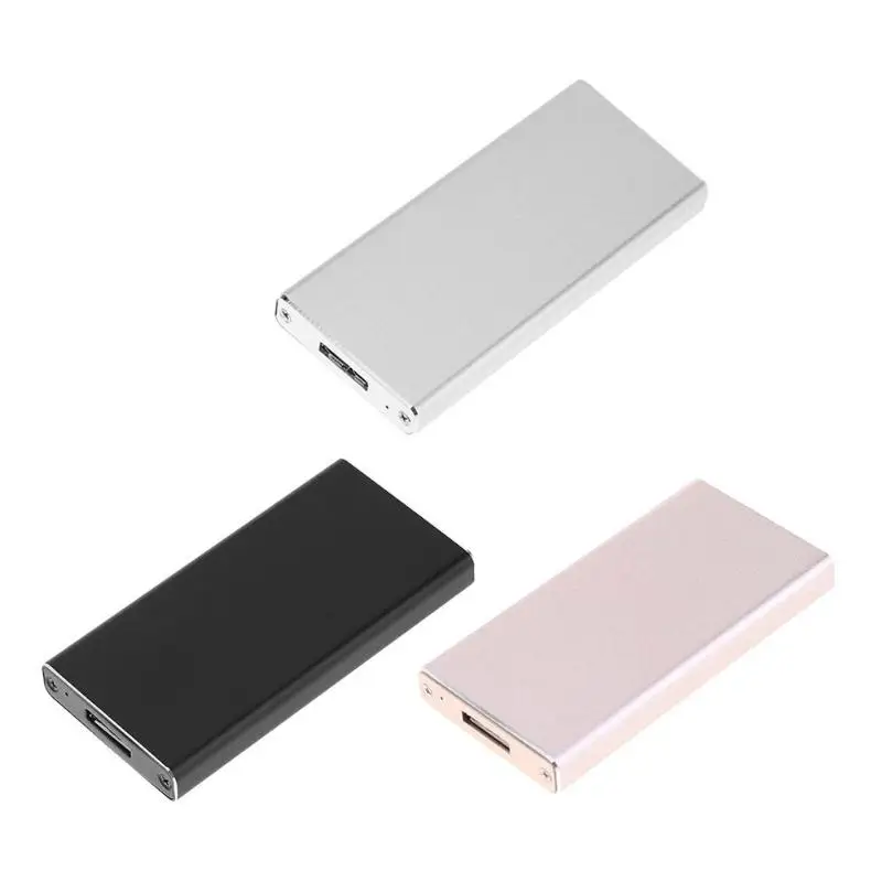 Чехол для мобильного SSD mSATA до USB3.0 алюминиевый внешний SSD жесткий диск корпус чехол для половина размера msata/полный размер msata SSD
