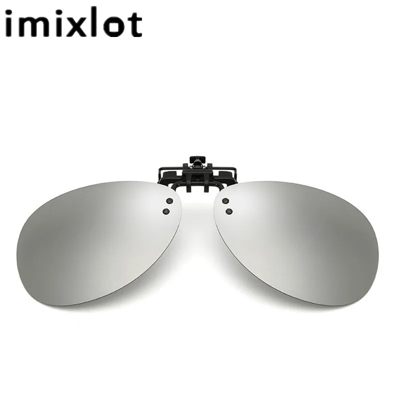 IMIXLOT очки на зажиме солнце Стекло es без оправы защелке солнцезащитные с