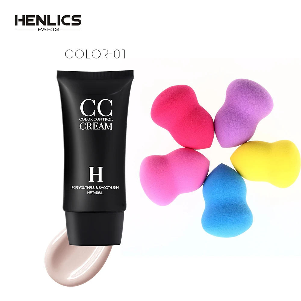 HENLICS SPF35 BB CC крем + пуховка для макияжа цвет рандомный Цвет основа под макияж| |