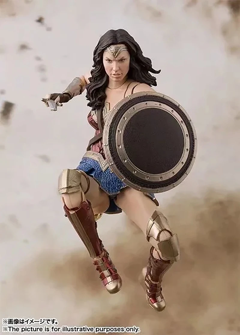 Новинка 15 см Лига Справедливости Figuarts Wonder Woman ПВХ экшн фигурка Коллекционная