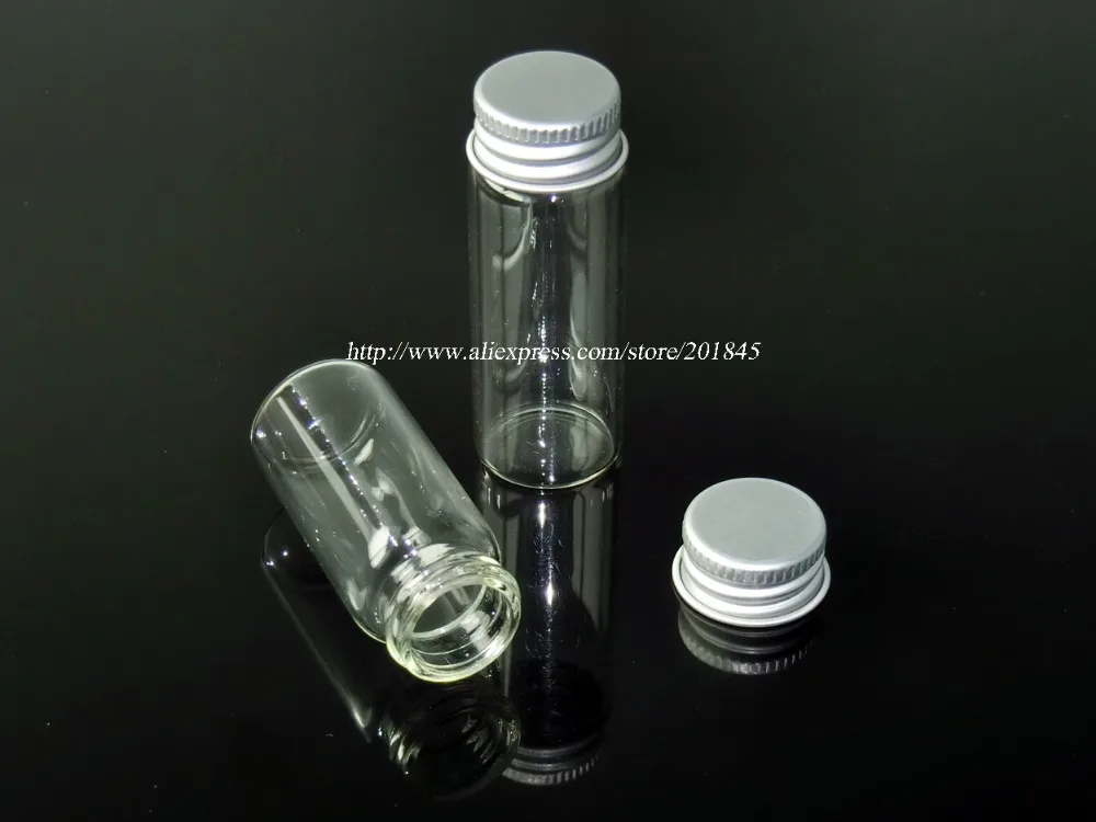 Оптовая продажа 100 шт./лот стеклянные бутылки с алюминиевой крышкой пустые