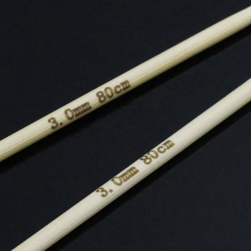 DoreenBeads бамбук 80 см круговая спица 3 мм 1 пара|needles knitting|circular bamboo knitting needlesbamboo circular