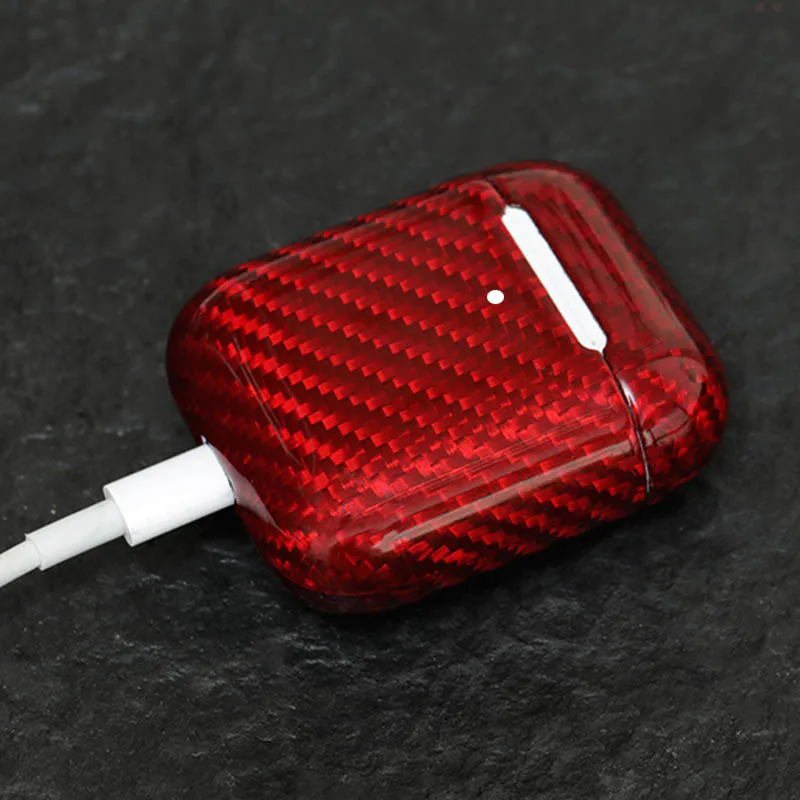 Защитная коробка из углеродного волокна в твердом переплете совместима с Apple Airpods