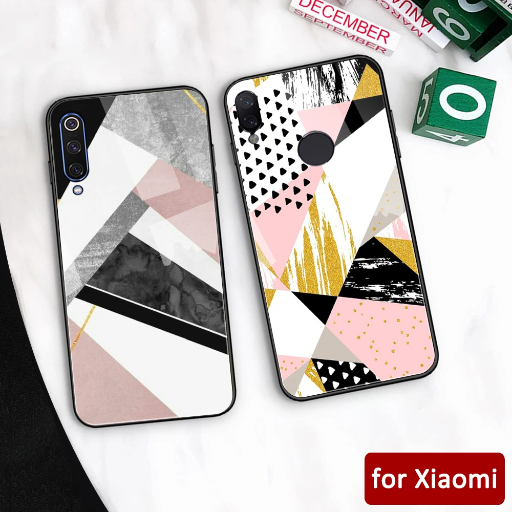 Мраморный чехол для Redmi K20 стеклянная задняя крышка redmi note 7 Xiaomi mi 5 5s 6 6x Note Mi Max 3 play