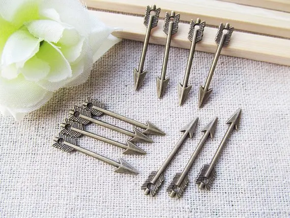 

80pcs Antique Silver tone/Antique Bronze Arrow Connector Pendant Charm/Finding,Bracelet Charm,Necklace,One Direction Charms