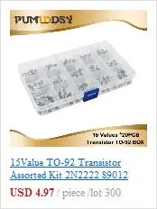 16 значений* 20 шт = 3 20 шт 1206 SMD конденсатор Ассорти Комплект 10pF~ 22 мкФ компонент diy Образцы комплект и