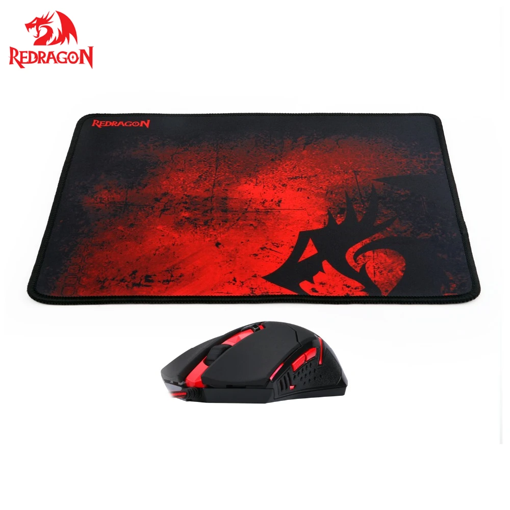 Игровая мышь плюс большой игровой коврик для мыши Combo 3200 DPI Проводная