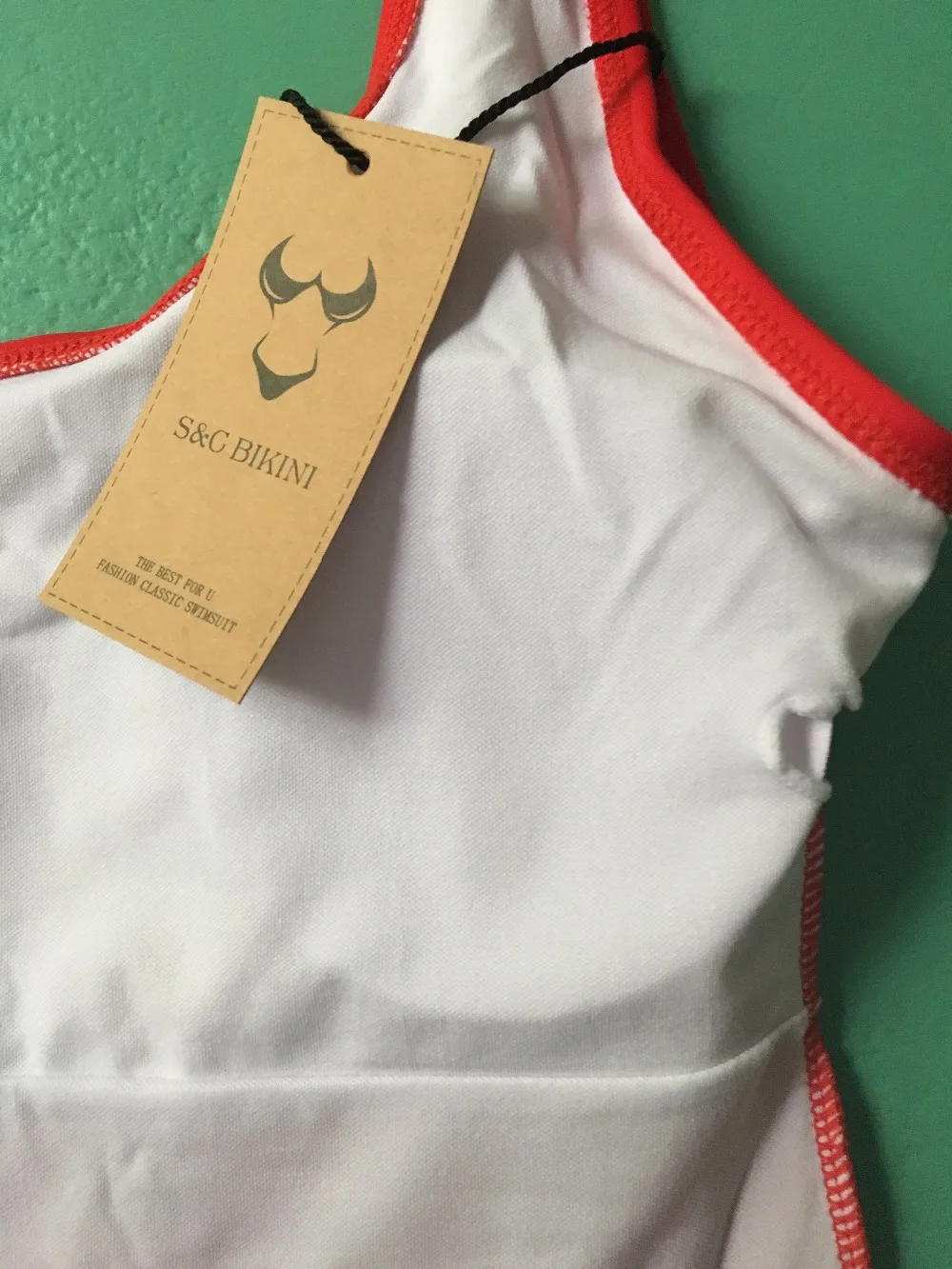 Женский слитный купальник WackDaria с буквенным принтом купальный костюм подкладкой