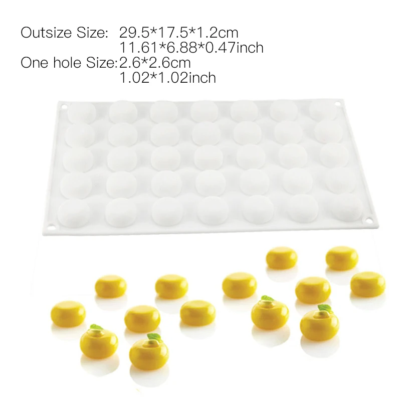 Формы для выпечки для торта трюфель Кондитерские Силиконовые формы для шоколада 35 полостей микро круглые десертные формы украшения выпечки инструменты - Цвет: Type8