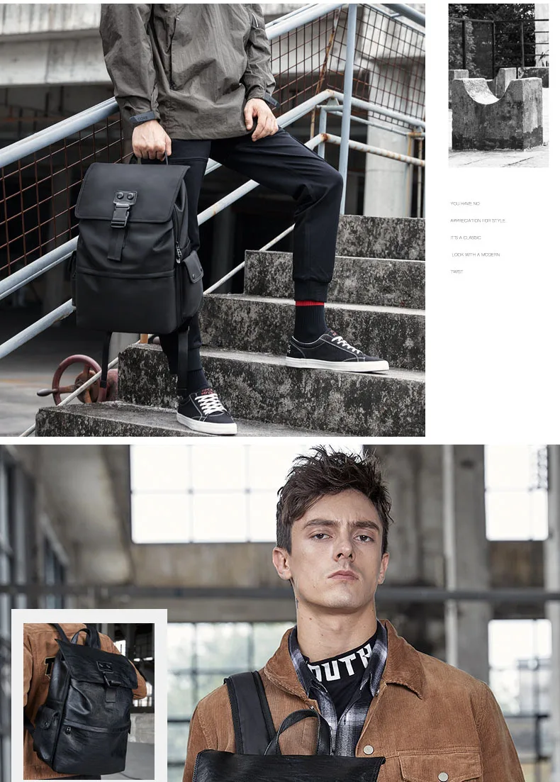 BISON DENIM модный рюкзак с защитой от воров, мужской рюкзак для отдыха и путешествий, школьные сумки для подростков, мужской рюкзак для ноутбука 15 дюймов, N2862-1