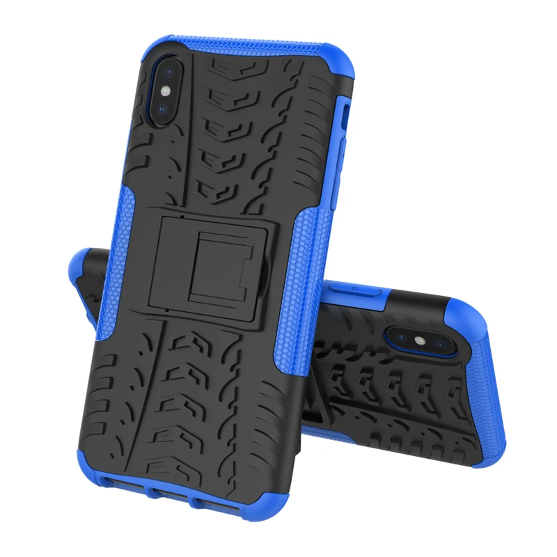 2 в 1 ТПУ и PC Kickstand чехол-гибрид Прочный чехол для iPhone XS Max XR Бесплатная доставка |