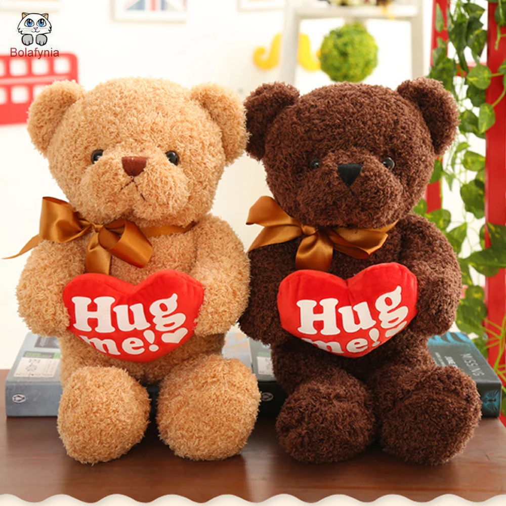 

BOLAFYNIA Children Plush Stuffed Toy Classic hug bear Baby Kids Toy for Christmas Birthday Valentine's Day gift