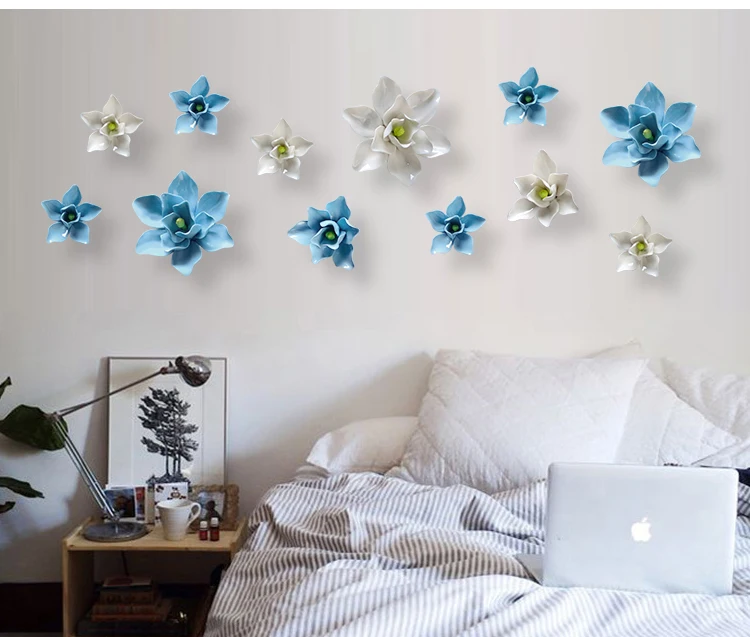 Креативное настенное украшение из магнолии фон для гостиной Керамическая