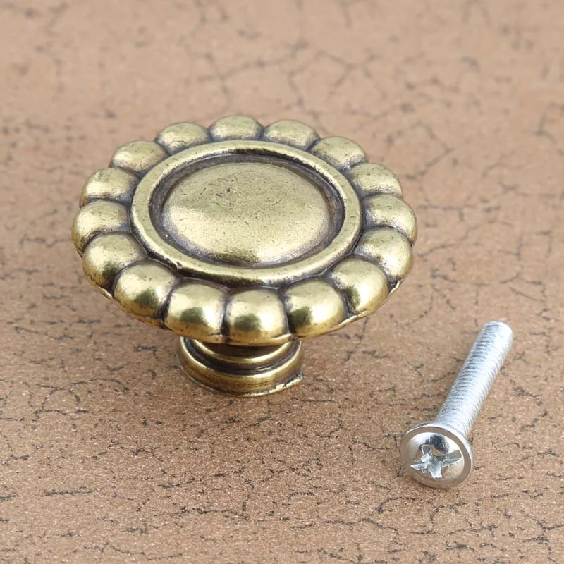 Ручка мебельная бронзовая в винтажном Европейском стиле 210 мм|drawer knobs|brass drawer