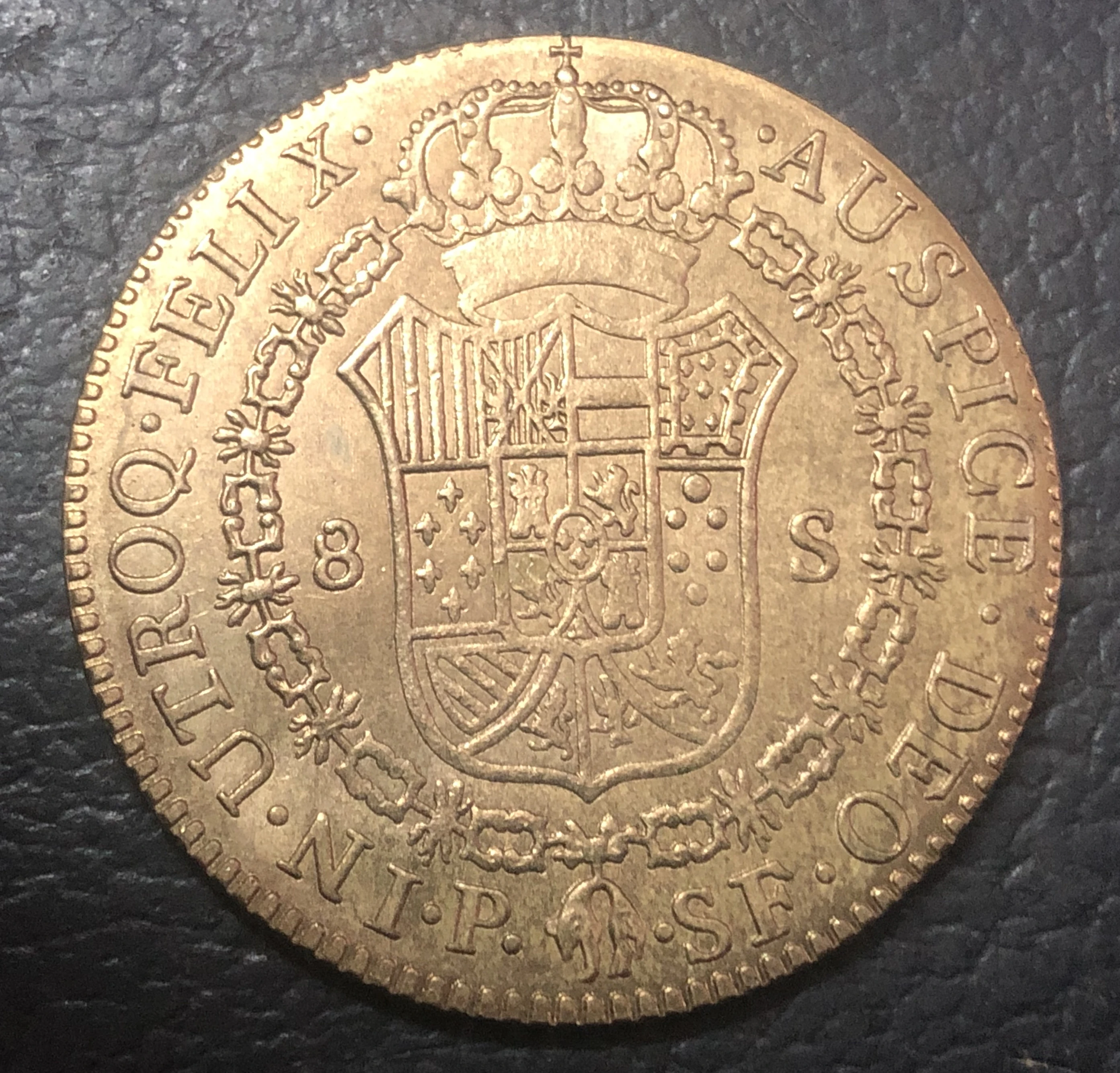 1786 Колумбия 8 Escudos-Carlos III Золотая копия монеты | Дом и сад
