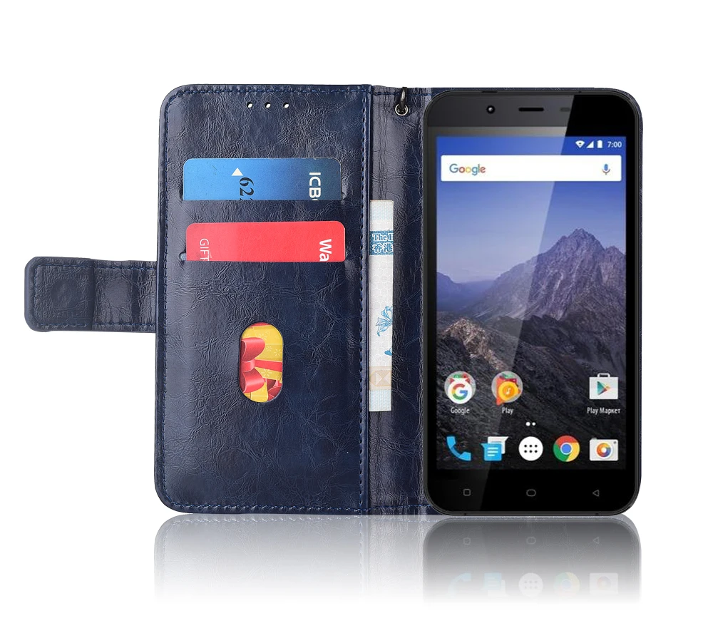 Кожаный чехол-книжка для Vertex Impress Eagle 4G Fundas с цветочным принтом специальный чехол-бумажник с подставкой и ремешком