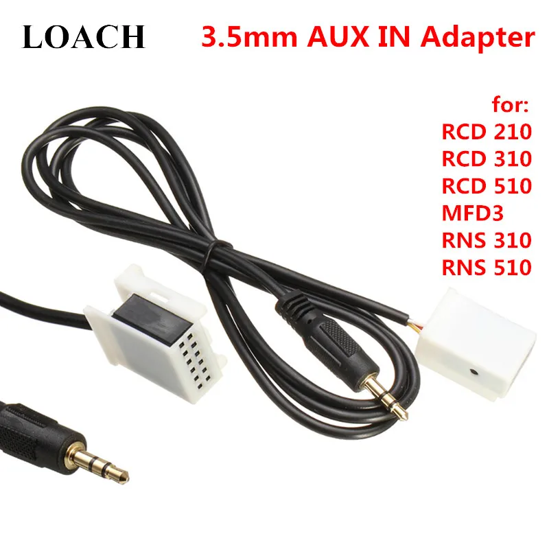 Автомобильный USB 3 5 мм AUX адаптер Радио MP3 плеер кабель для Volkswagen VW RCD210 RCD310 RCD510 MFD3