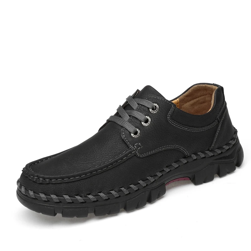 Men shoes Large size (38-46) England Outdoor Casual Shoes non-slip wear-resistant High Quality leather men's | Обувь