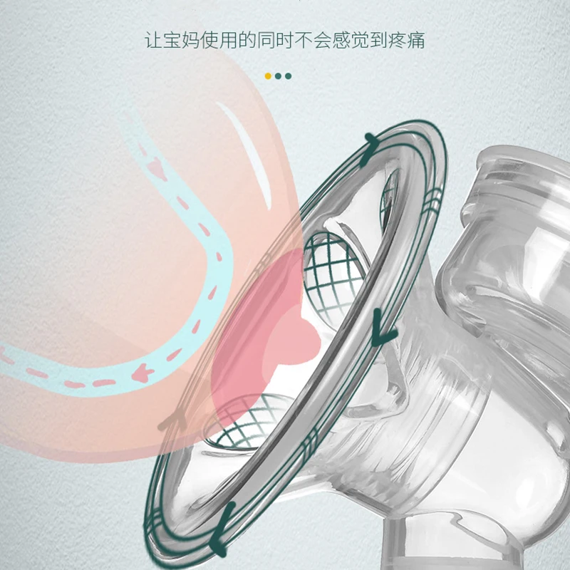 YONG JIU-extractor de leche el&eacute;ctrico doble para mam&aacute;s, bomba de lactancia para beb&eacute;s, pez&oacute;n, biber&oacute;n de leche, USB-4