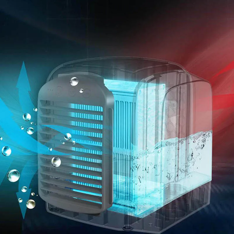 Портативный мини кулер с USB портативный 3 в 1 вентилятор для кондиционера