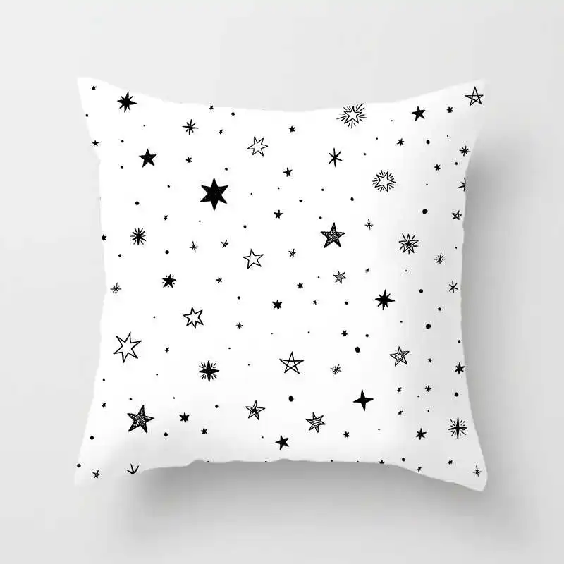 velvet polyester pillowcase home decorative heart five star dot triangular flag balloon ok cushion cover | Дом и сад
