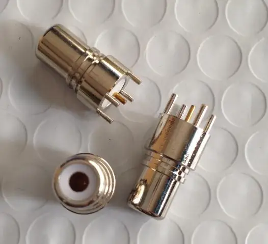 Для RCA полностью медный вертикальный сварная пластина сварной Разъем RF Lotus female PCB