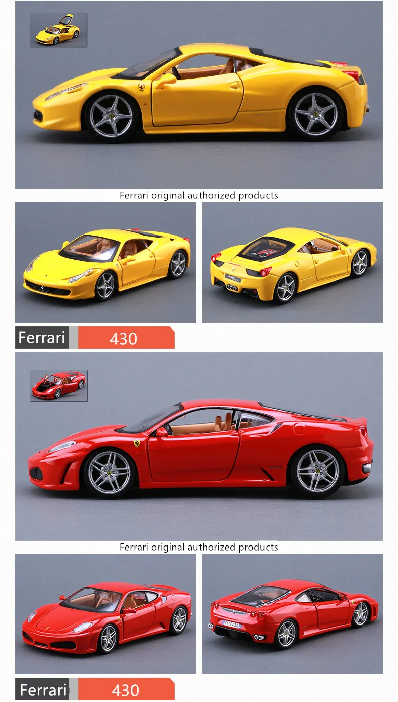 Bburago 1:24 Ferrari F12TDF коллекция производитель авторизованный имитационный сплав модель автомобиля украшения Коллекция игрушек инструменты