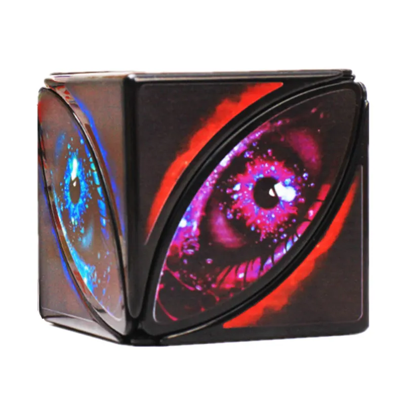 Глаз куб Evil Eye Strangeshape Скорость Cube Интеллектуальный Магический кубик обучающий пазл и образовательные Cubo magico детские игрушки кубик рубика - Цвет: Черный