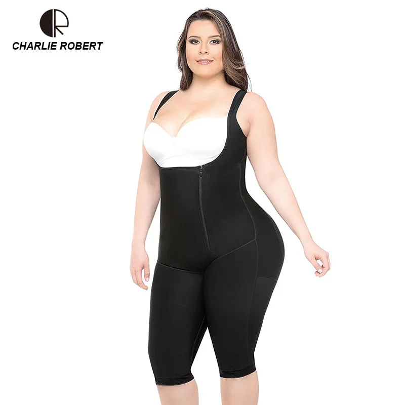 CR размера плюс 5XL 2019 латексный женский корректор фигуры после липосакции пояс с